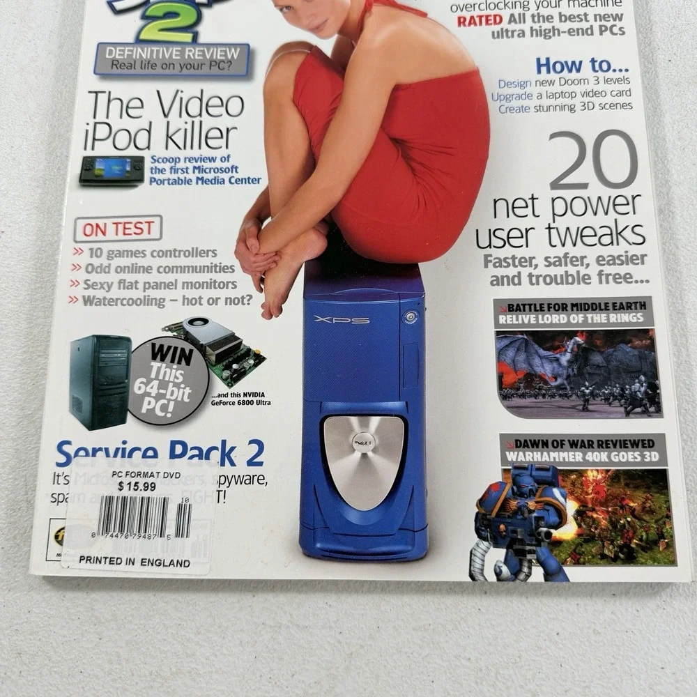PC Format Magazine #166 October 2004 Sims 2 Warhammer 40k iPod PCs Vintage